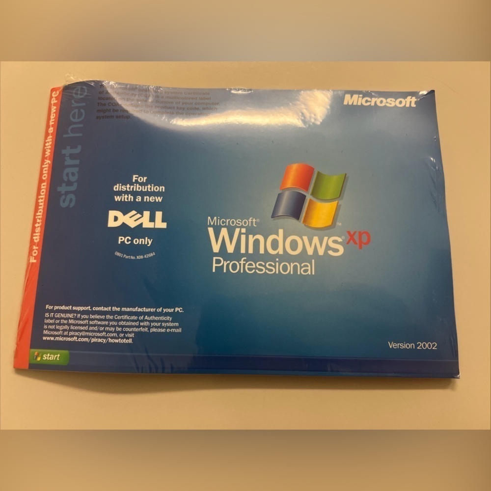 NWT Dell Reinstallation CD Microsoft Windows XP Professional Service Pack 2002